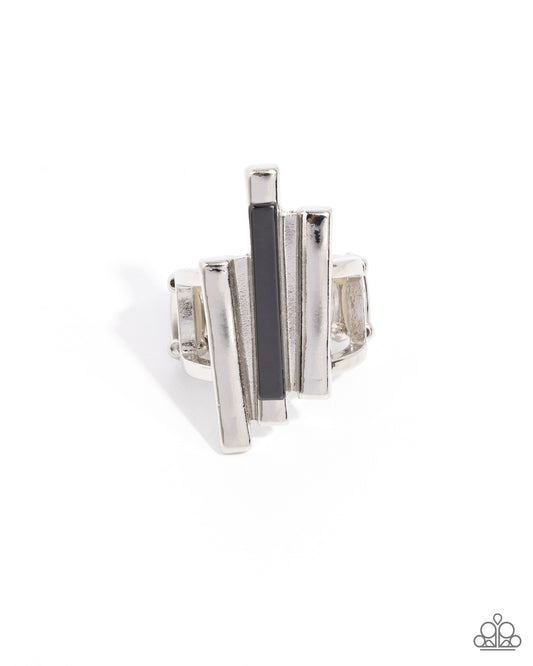 Linear Loot - Silver - Paparazzi Ring