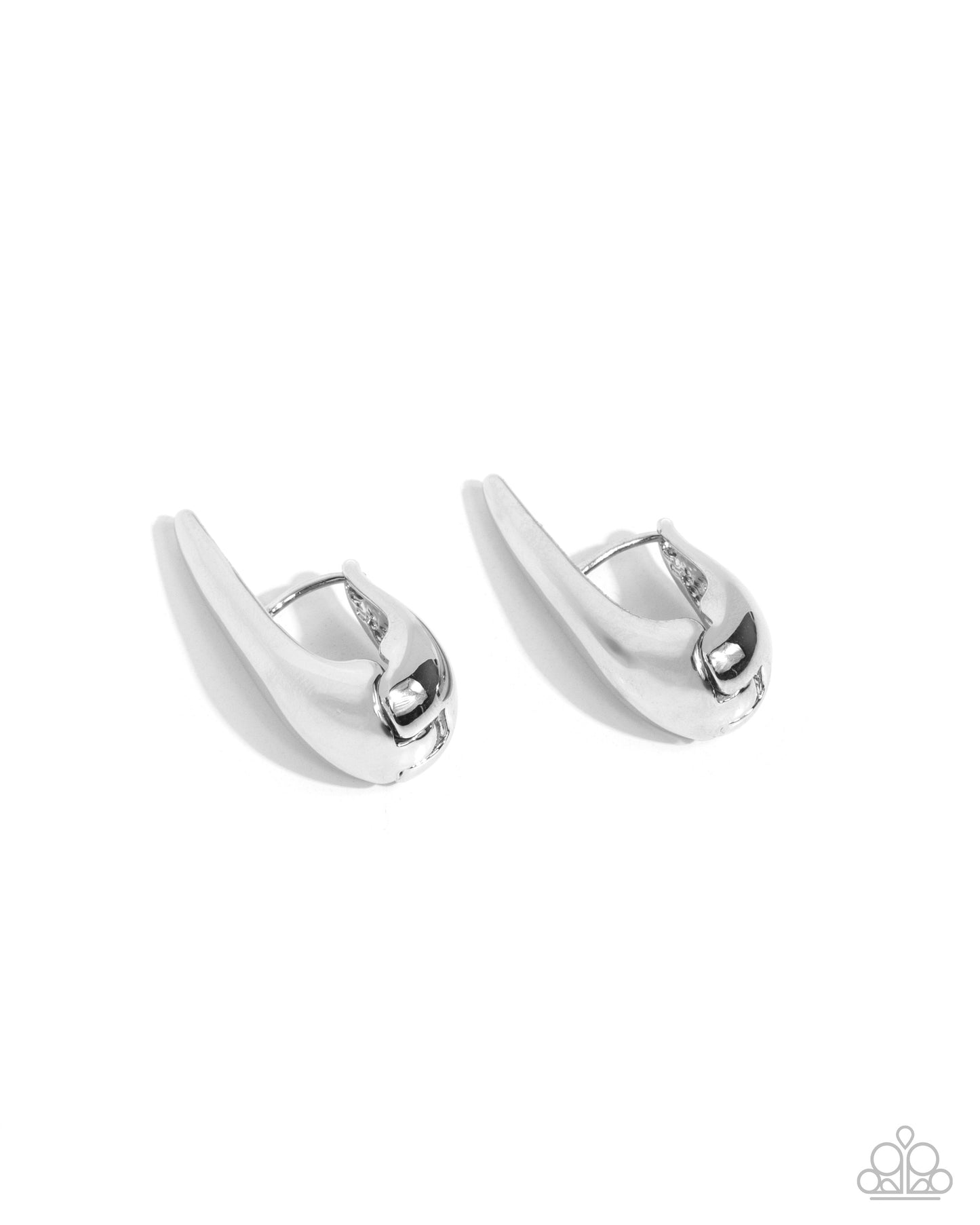 Positive Change - Silver - Paparazzi Earrings