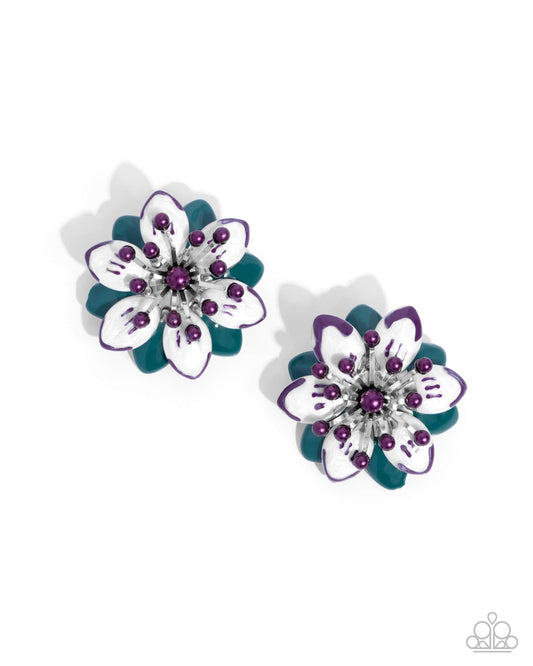 Dimensional Dowry - Multi - Paparazzi Earrings