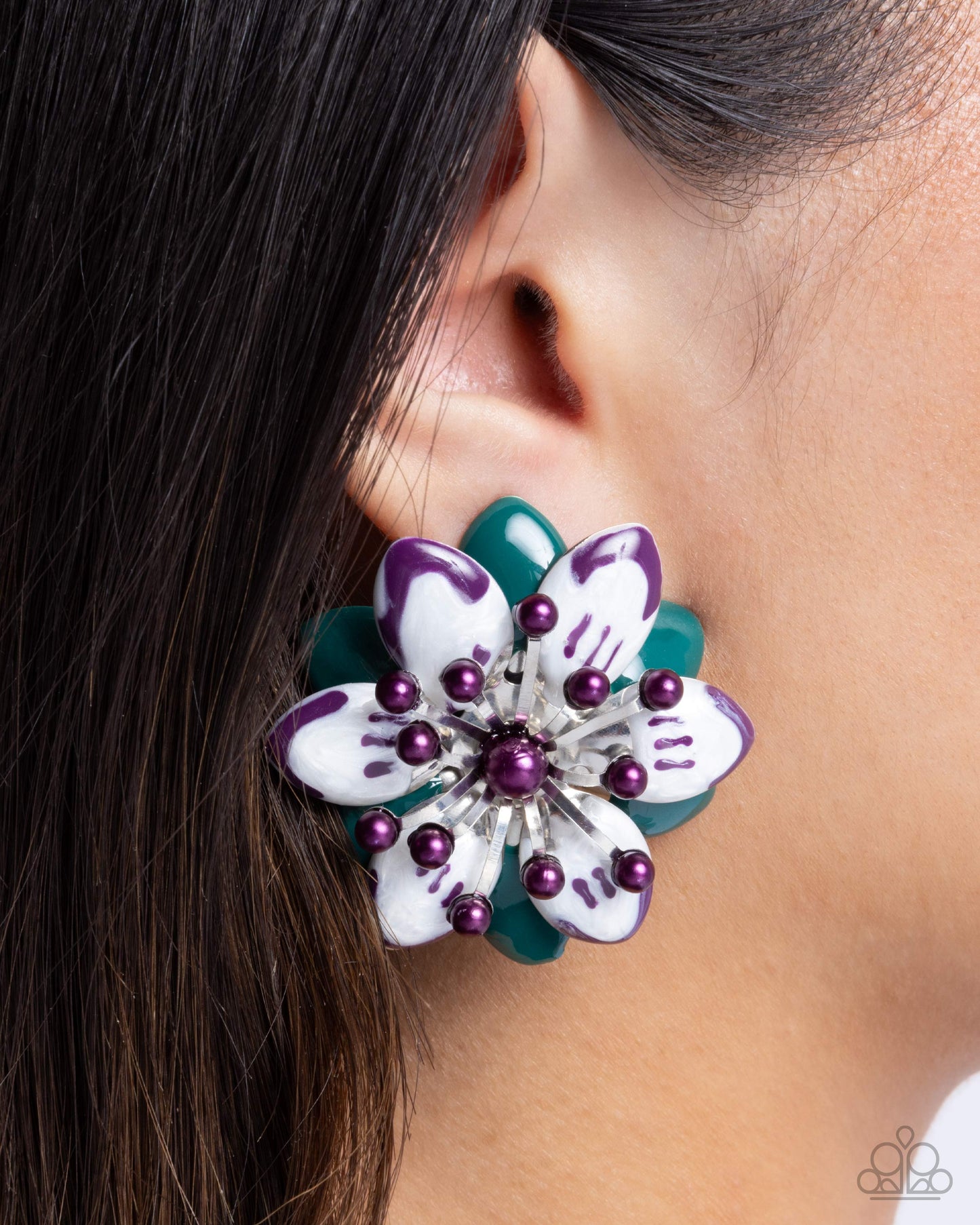 Dimensional Dowry - Multi - Paparazzi Earrings