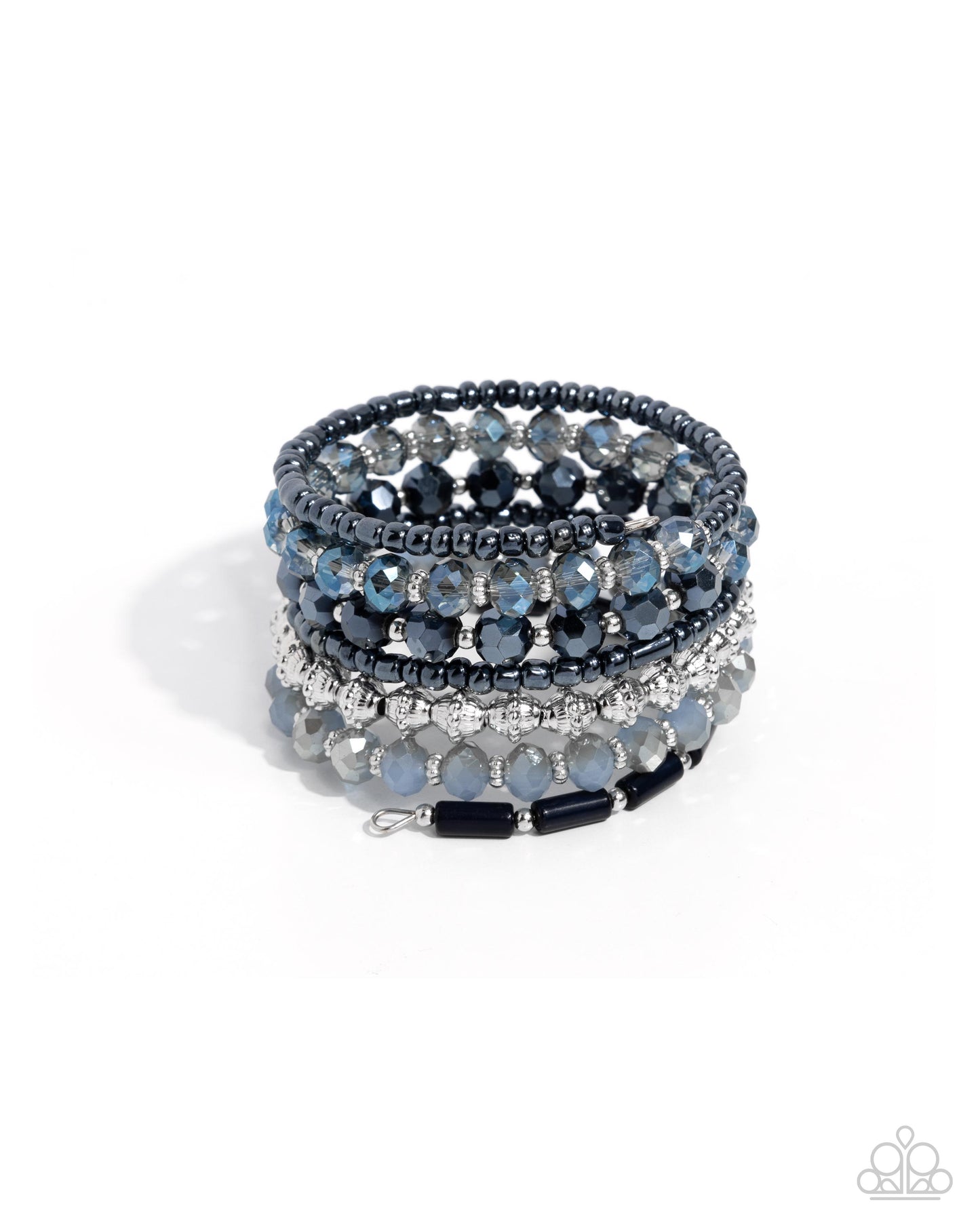 Stacked Surprise - Blue - Paparazzi Bracelet