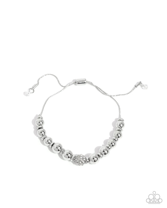 Slow and READY - White - Paparazzi Bracelet