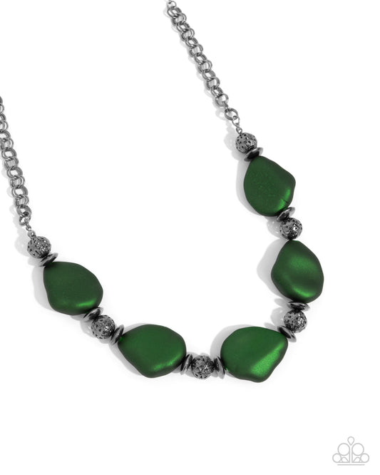 Refulgent Reformation - Green - Paparazzi Necklace