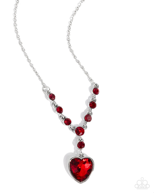 Fresh Fondness - Red - Paparazzi Necklace