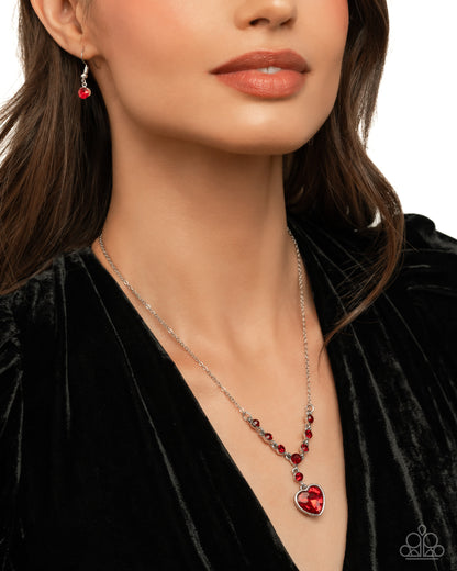 Fresh Fondness - Red - Paparazzi Necklace