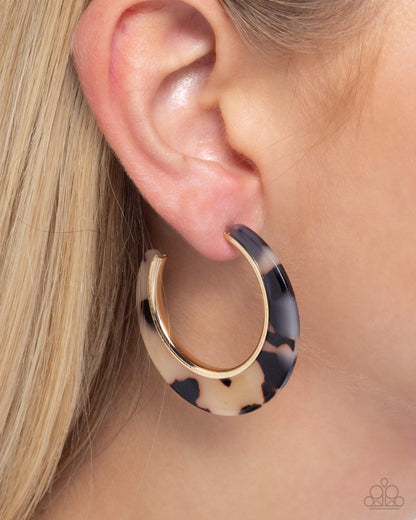 Patterned Promotion - Brown - Paparazzi Earrings