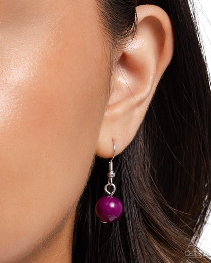 Showroom Swirl - Purple - Paparazzi Necklace