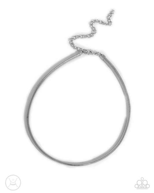 Captivating Choker - Silver - Paparazzi Necklace