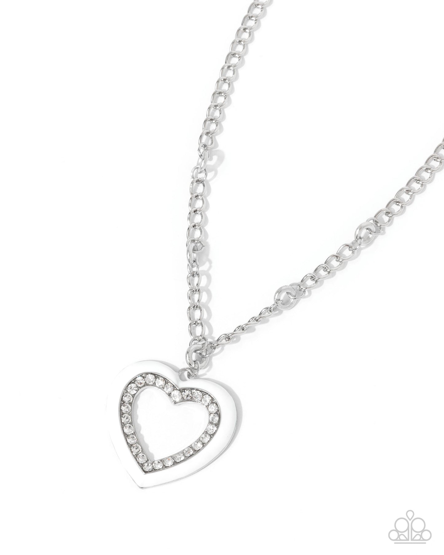 Romantic Rule - White - Paparazzi Necklace