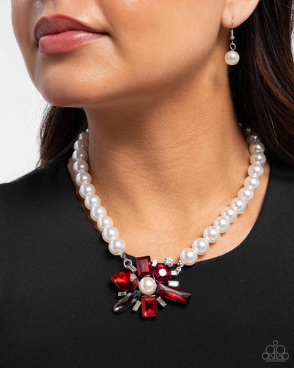 Prismatic Potential - Red - Paparazzi Necklace
