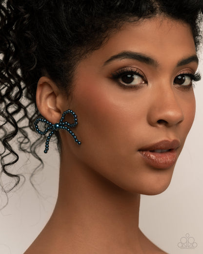 Better Ballerina - Blue - Paparazzi Earrings