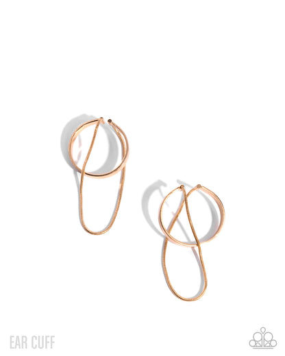 Boston Babe - Gold - Paparazzi Earrings