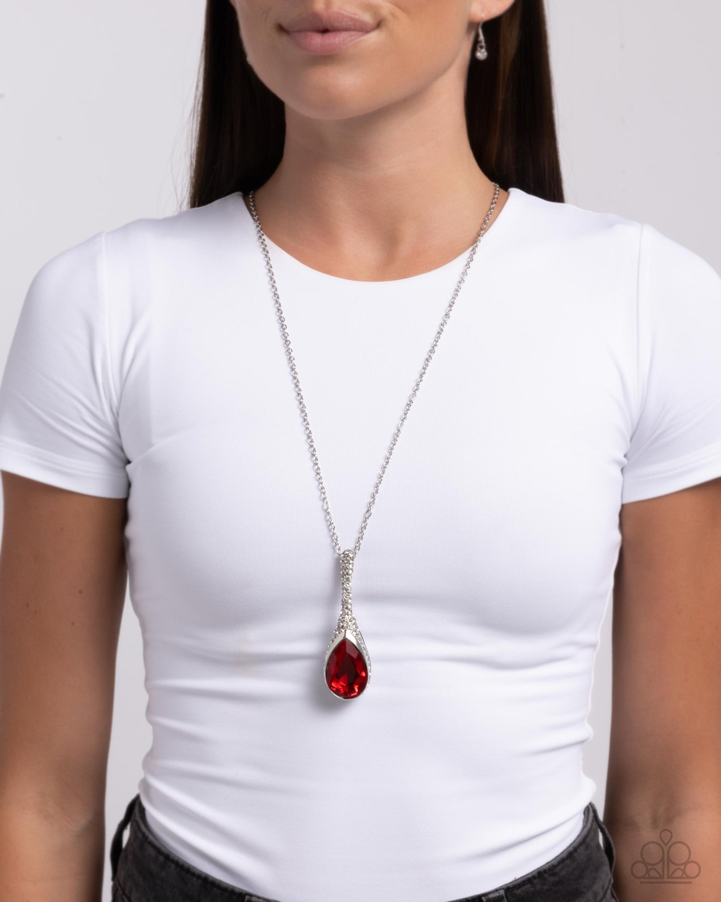 Rosy Revival - Red - Paparazzi Necklace