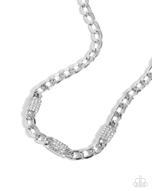 Impressive Independence - White - Paparazzi Necklace