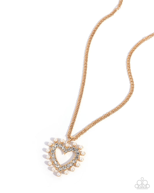 Perfectly Prim - Gold - Paparazzi Necklace