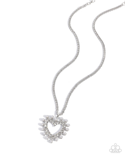 Perfectly Prim - White - Paparazzi Necklace