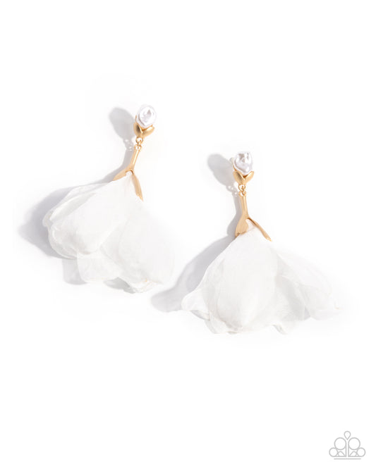 Corps de Ballet - Gold - Paparazzi Earrings