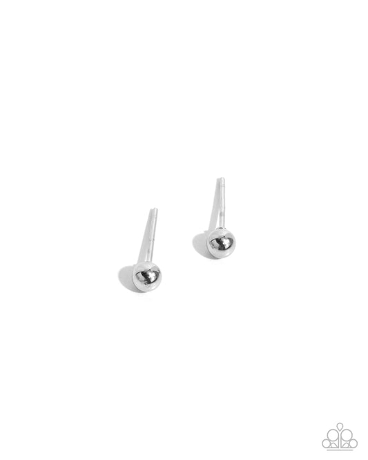 Stainless Sass - Silver - Paparazzi Earrings