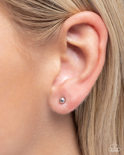 Stainless Sass - Silver - Paparazzi Earrings
