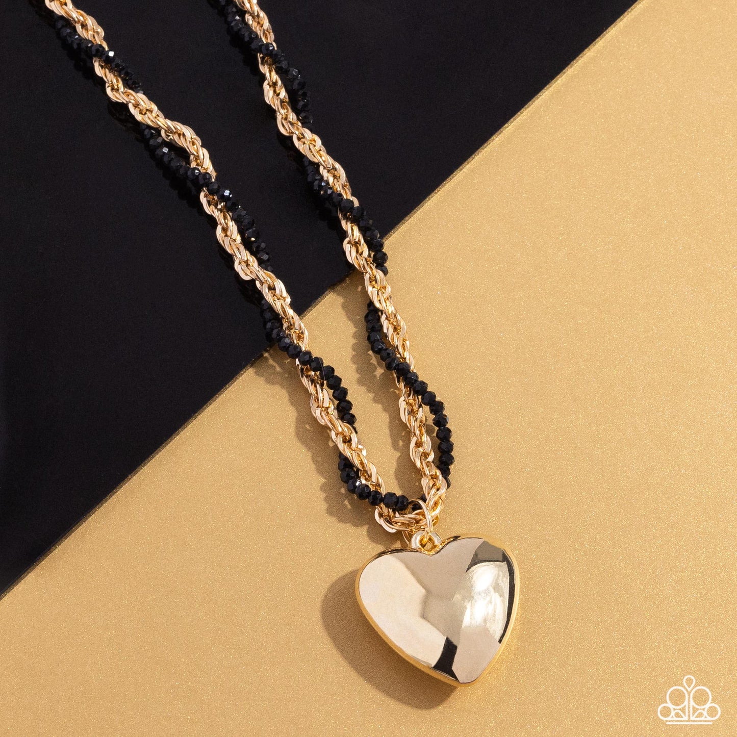 Falling Slowly - Gold - Paparazzi Necklace
