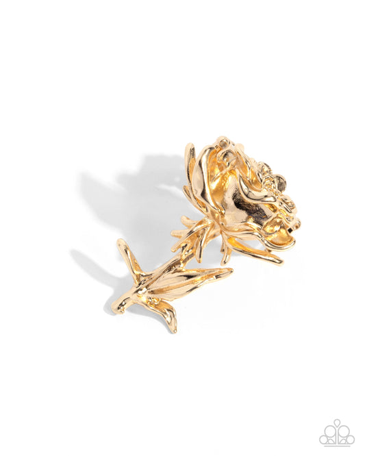 Rose Period - Gold - Paparazzi Ring