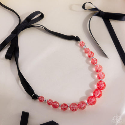 Lace Maker - Red - Paparazzi Necklace