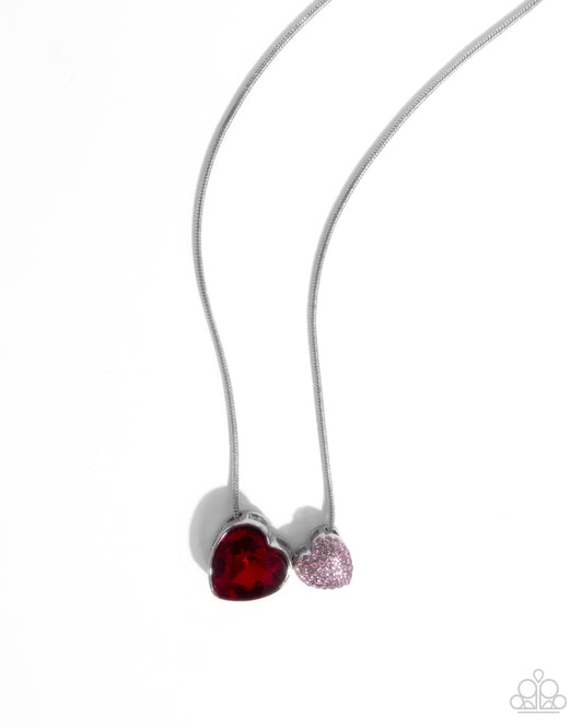 Lovely Couple - Red - Paparazzi Necklace