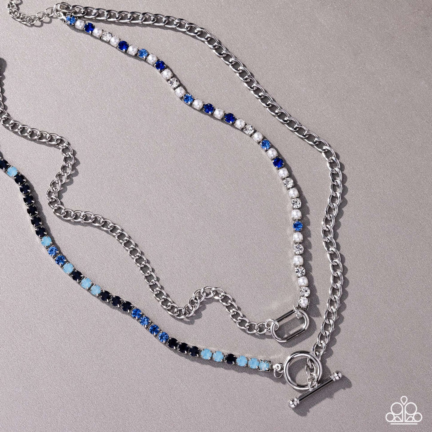 Mismatched Makeover - Blue - Paparazzi Necklace