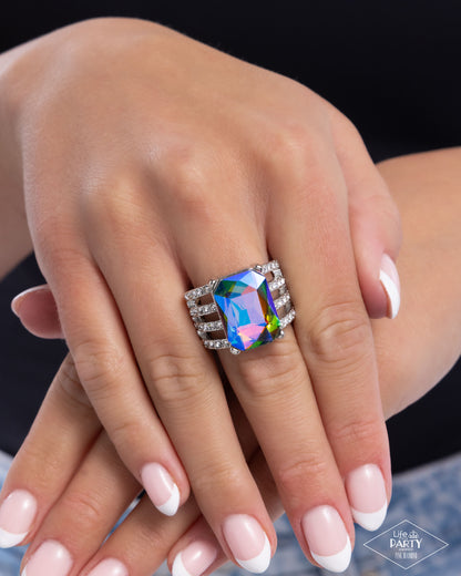 Expect Heavy REIGN - Multi - Paparazzi Ring (2025 Pink Diamond LOP)