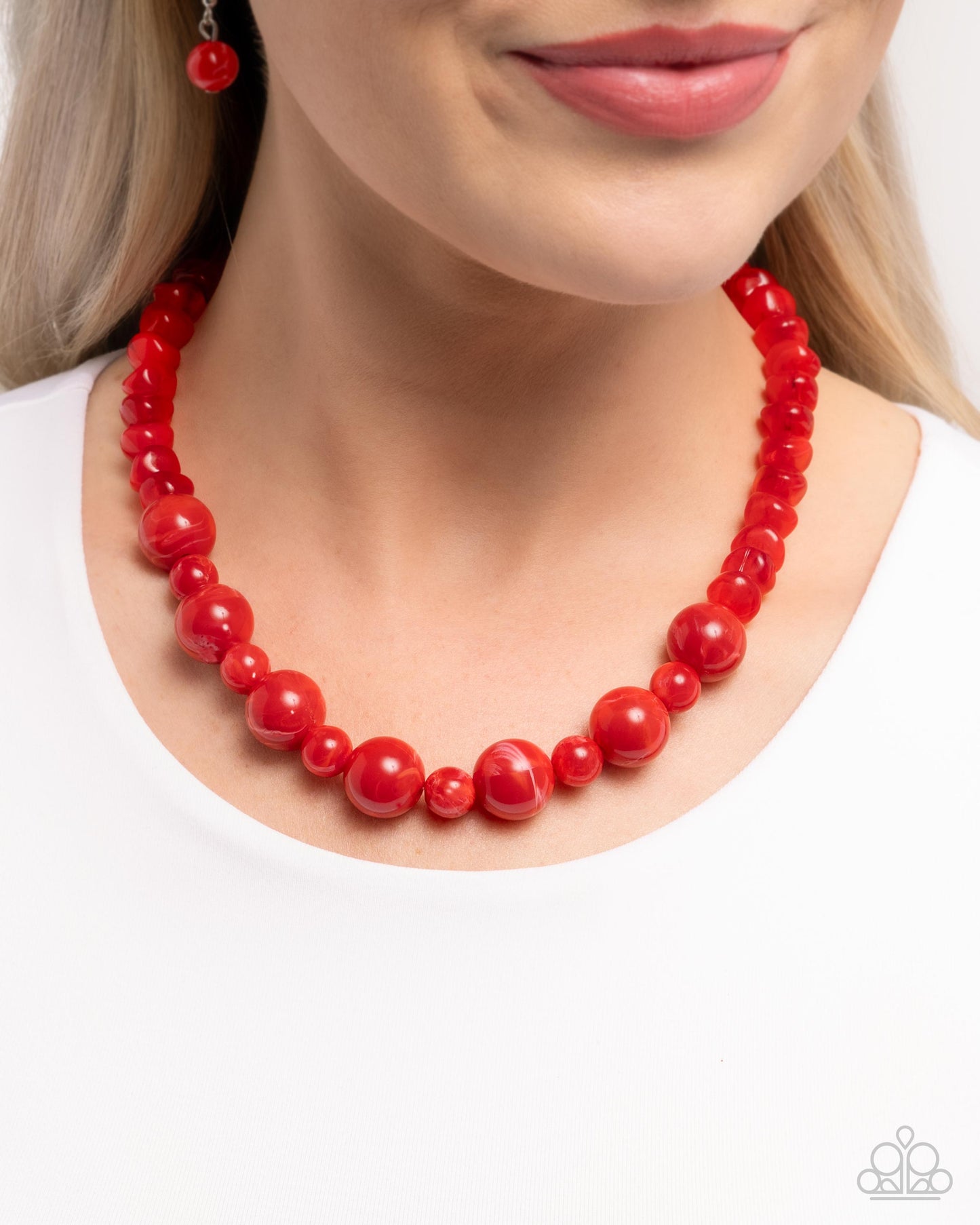 Not a Phase - Red - Paparazzi Necklace