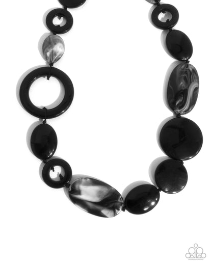 Show Them Whos GLOSS - Black - Paparazzi Necklace