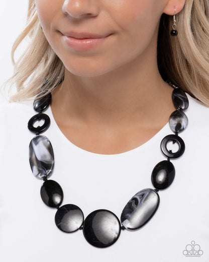 Show Them Whos GLOSS - Black - Paparazzi Necklace
