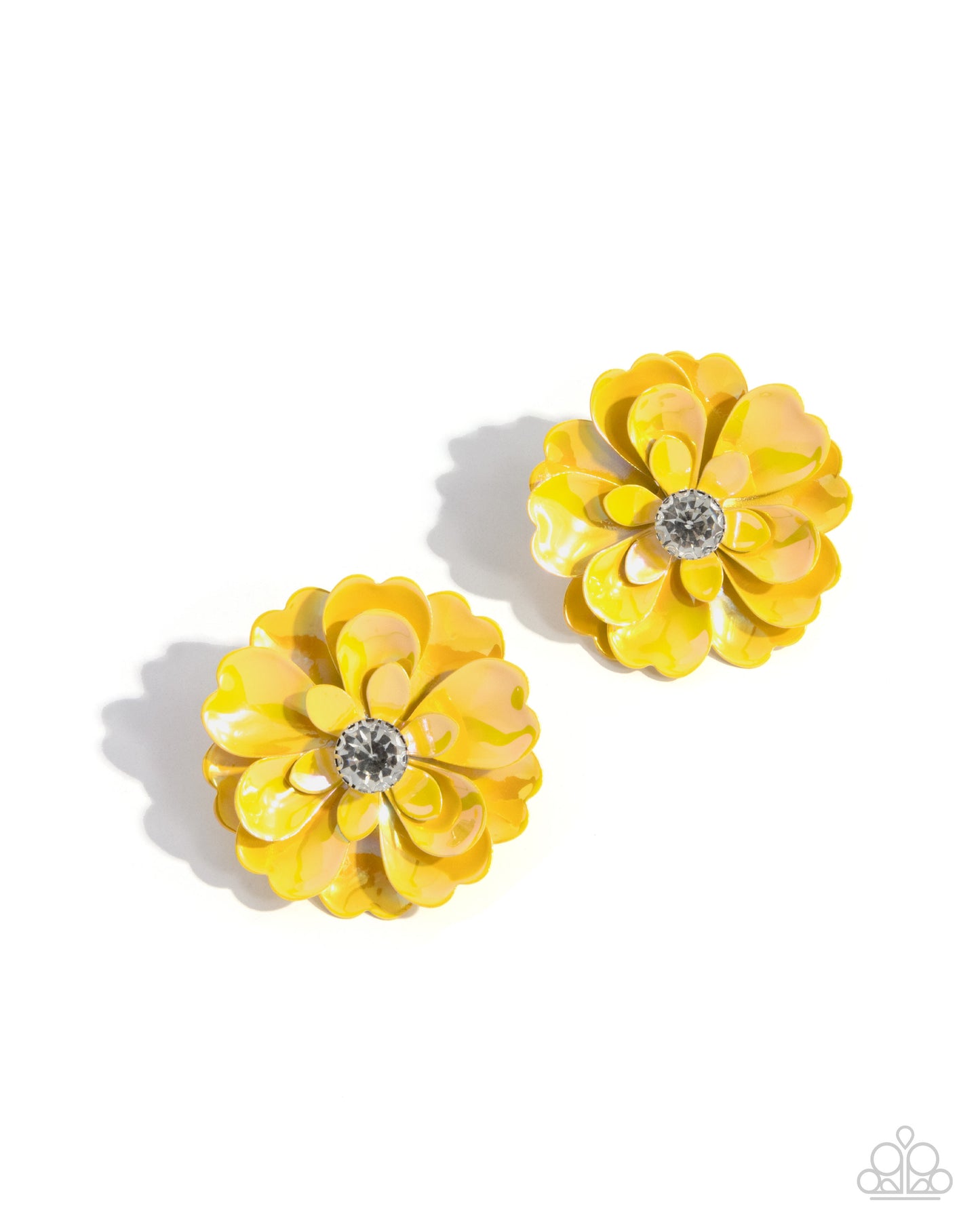 Growth Rate - Yellow - Paparazzi Earrings