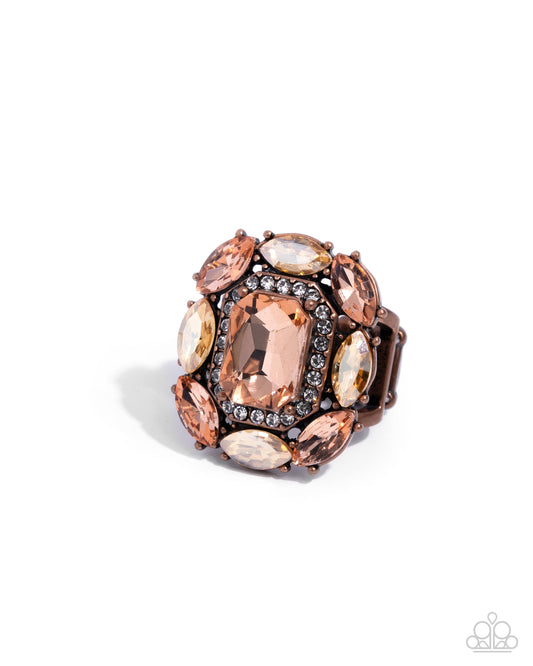 Follow Suit - Copper - Paparazzi Ring