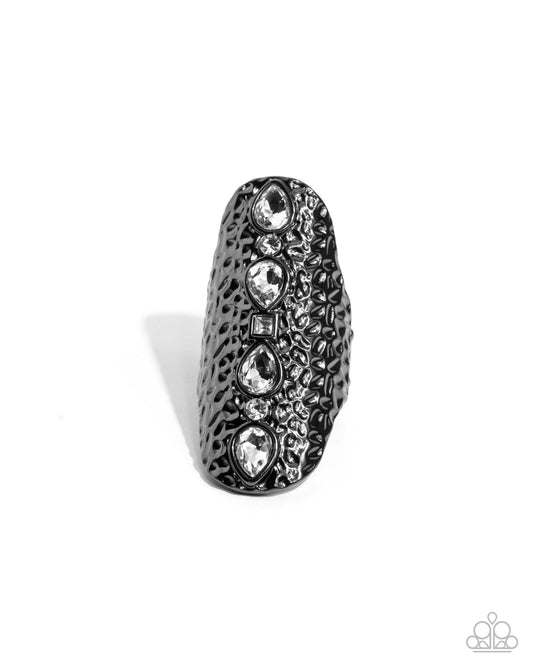 Double Take Dazzle - Black - Paparazzi Ring