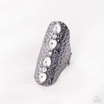 Double Take Dazzle - Black - Paparazzi Ring
