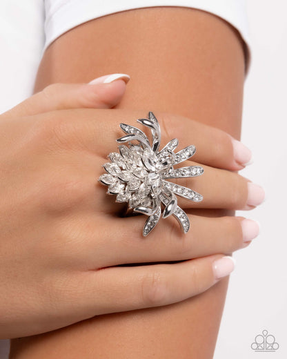 Lotus Legacy - White - Paparazzi Ring
