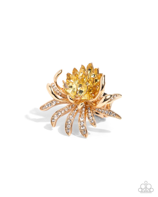 Lotus Legacy - Yellow - Paparazzi Ring