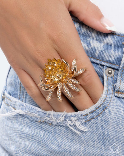 Lotus Legacy - Yellow - Paparazzi Ring