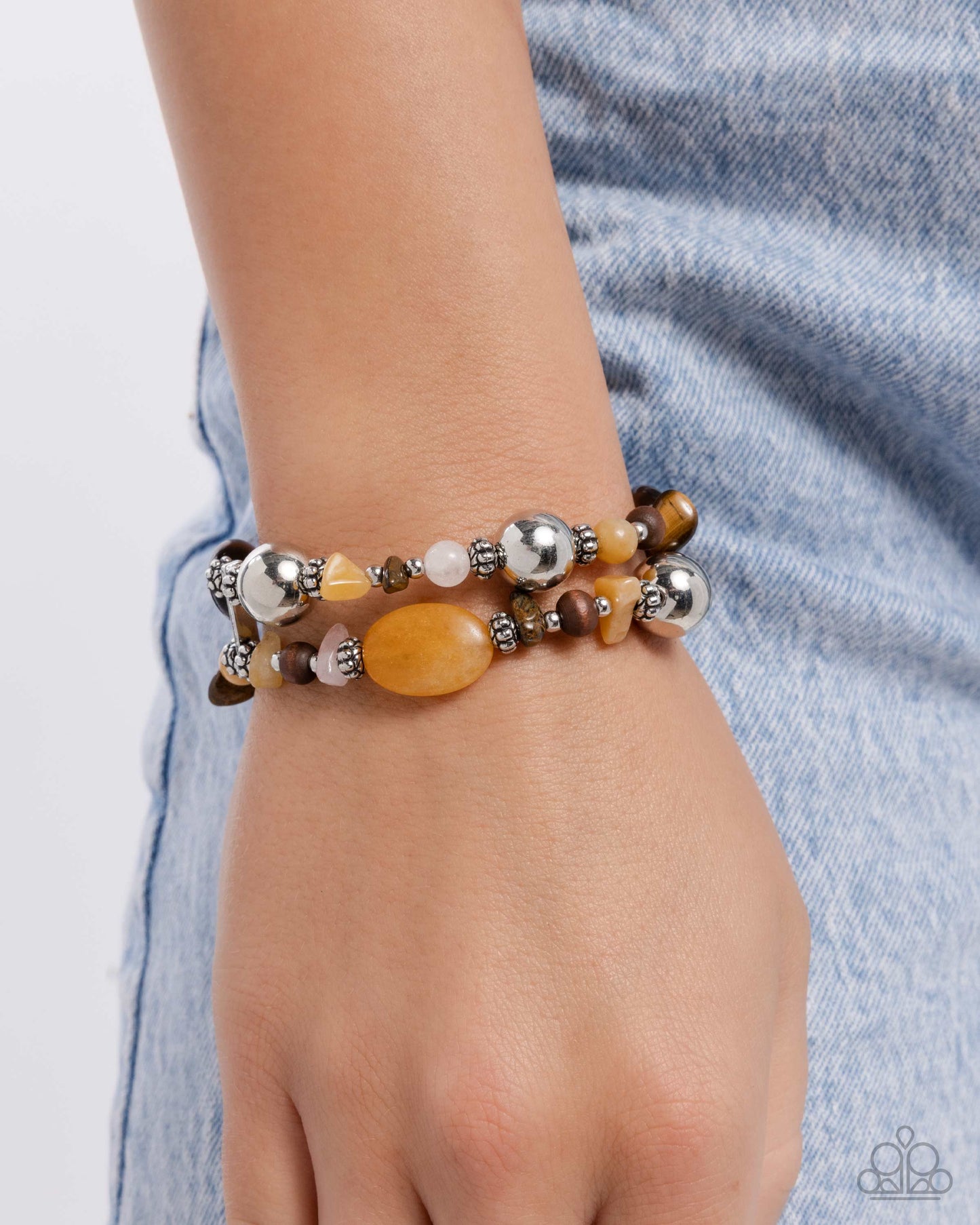Heroic Harmony - Yellow - Paparazzi Bracelet