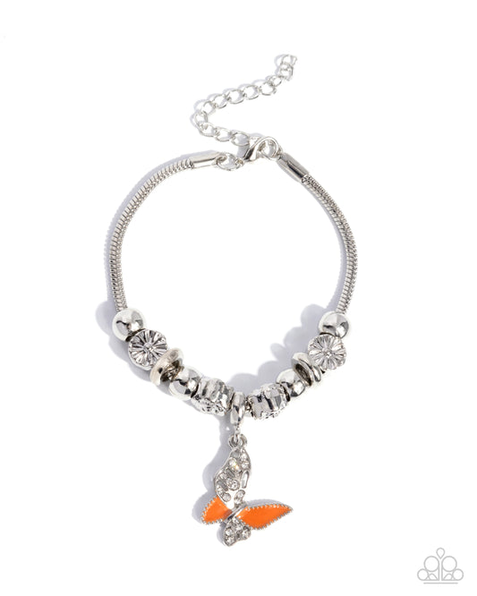 Luminescent Landing - Orange - Paparazzi Bracelet