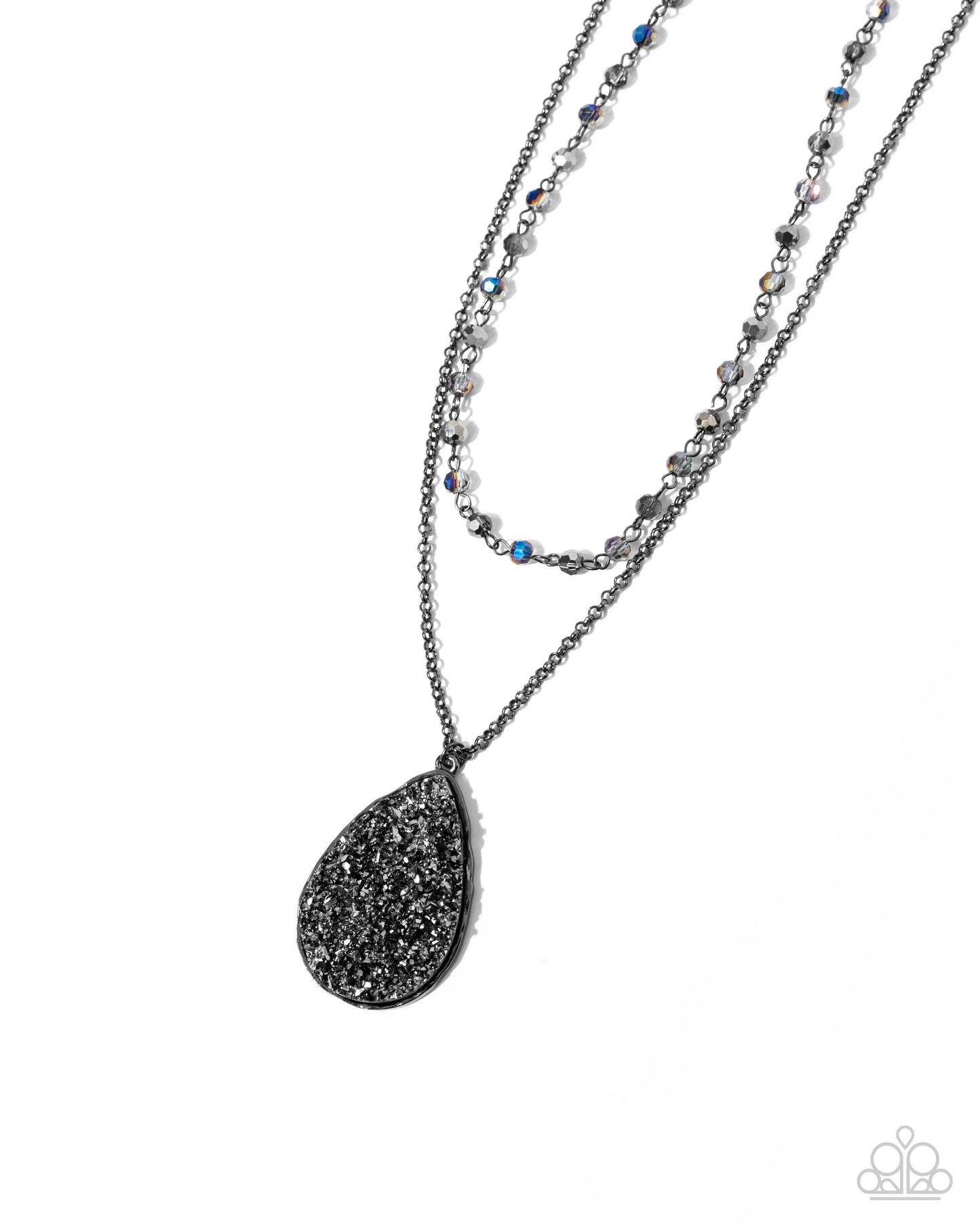 Druzy Delight - Black - Paparazzi Necklace