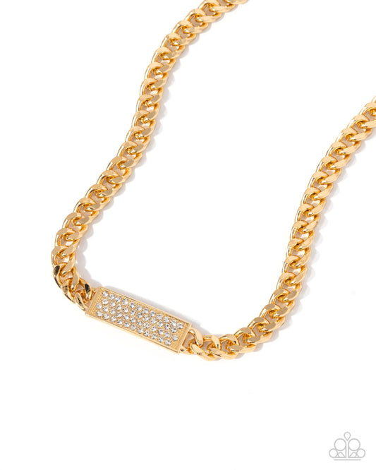 Rockstar Radiance - Gold - Paparazzi Necklace