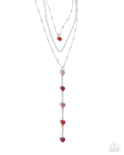 Valiant Valentine - Red - Paparazzi Necklace
