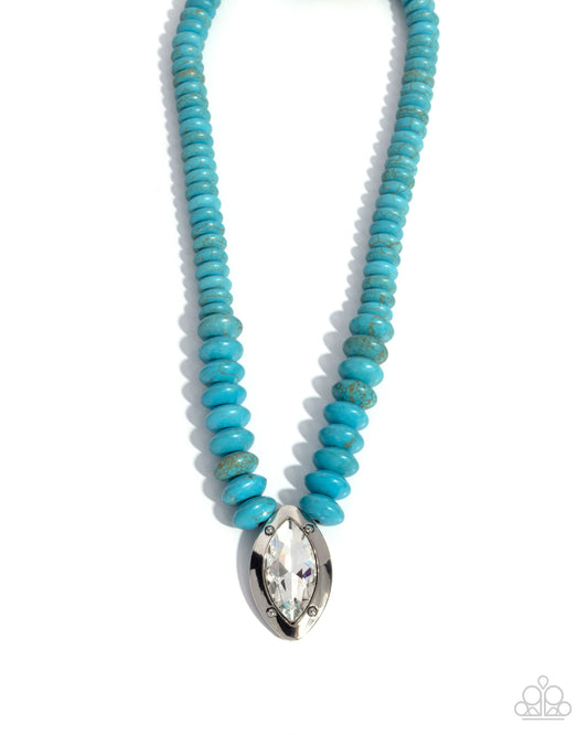 Visionary Venture - Blue -Paparazzi Necklace