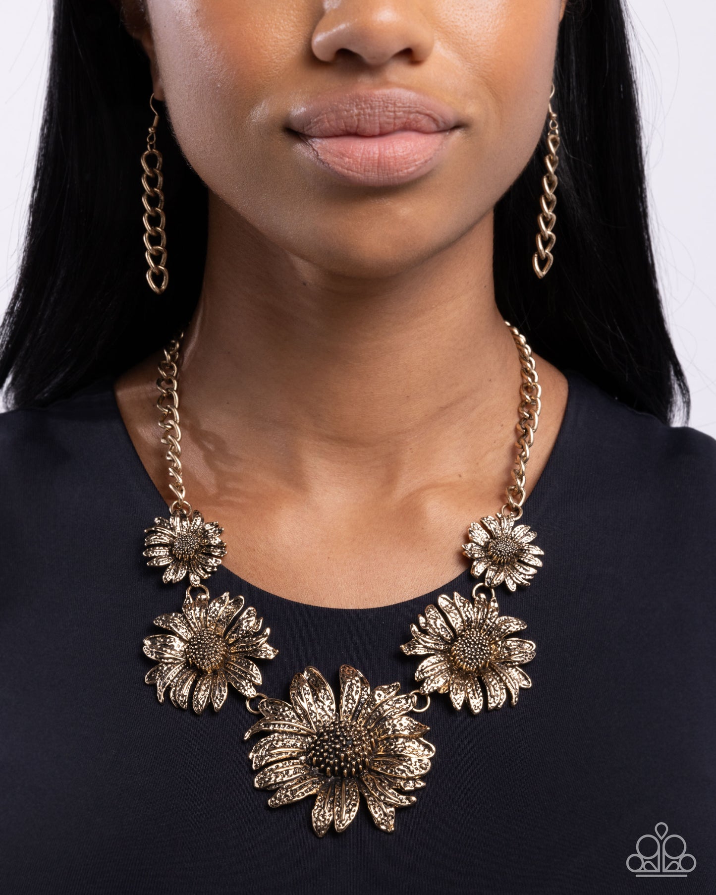 Sunflower Spring - Gold - Paparazzi Necklace