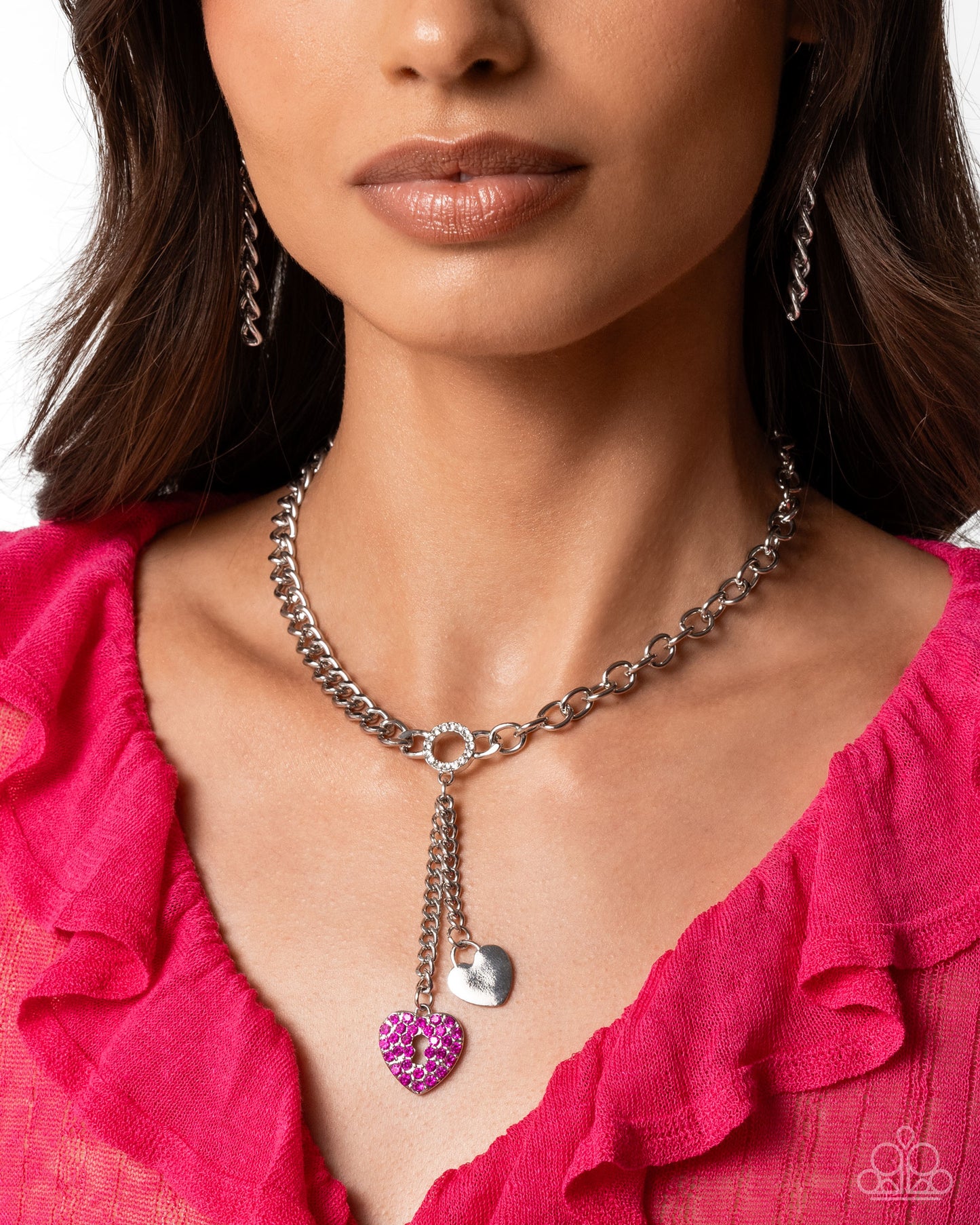 Momentary Bliss Pink and Momentary Balance Pink Bracelet - Paparazzi Necklace and Bracelet Set