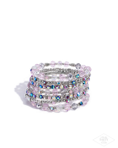 Sizzling Stack - Multi - Paparazzi Bracelet (Pink Diamond LOP)