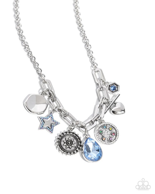 Welcome to the Show - Blue - Paparazzi Necklace
