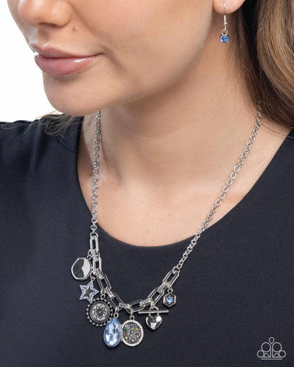 Welcome to the Show - Blue - Paparazzi Necklace
